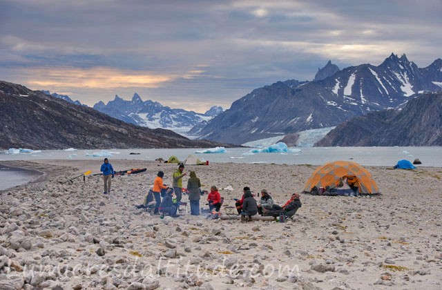 Groenland, camp dans le fjord Sermiligaq 