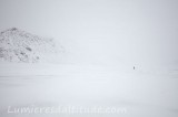 Dans le bizzard, Terre de Baffin, Canada