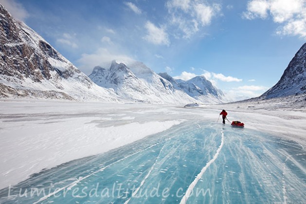 Weasel river, Terre de Baffin, Canada