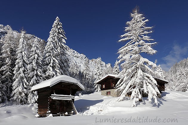 Trelechamp after a snow fall