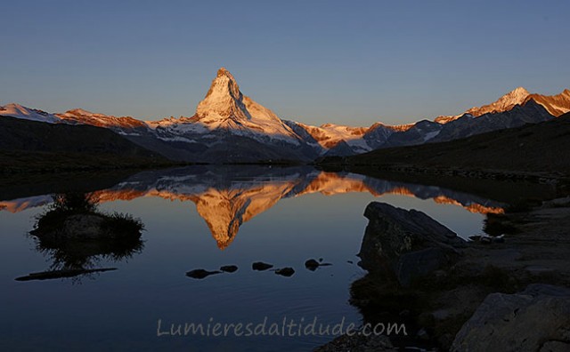 Premières lumières sur le Cervin