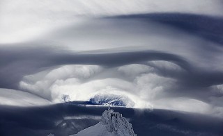 Vortex sur l'Aiguille du Midi