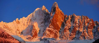 Les Drus au couchant