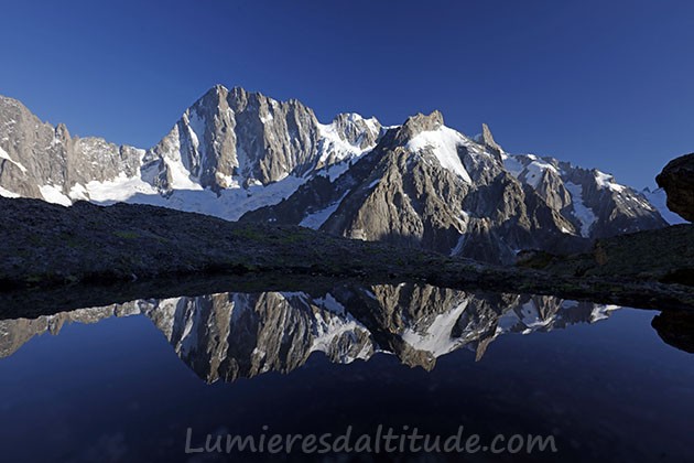 Reflexion on Grandes Jorasses