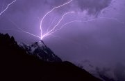 Foudre sur l'aiguille du Midi