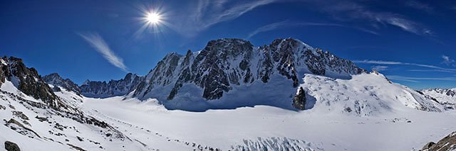 Les faces du glacier d'Argentiere