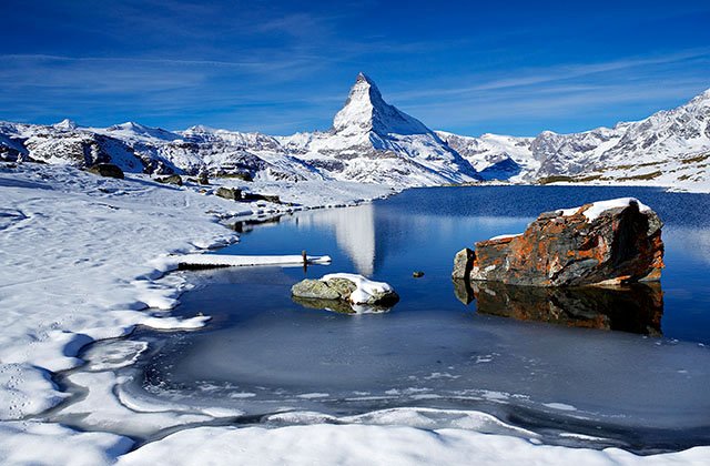 Le lac Steelisee et le Cervin