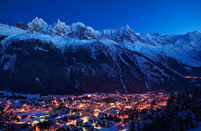 Chamonix de nuit