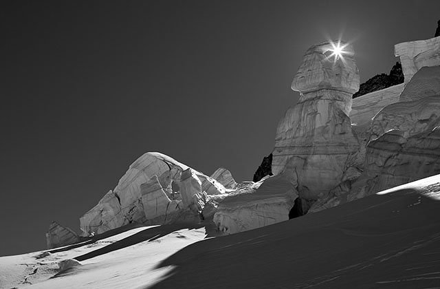 Le phare du glacier d'Argentiere