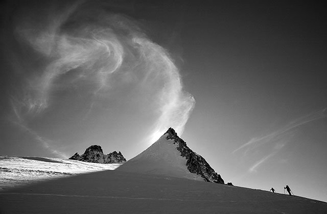 Volutes sur l'aiguille du Pissoir