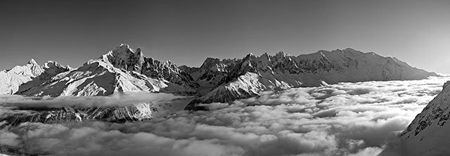 Mer de nuages et Mont-blanc