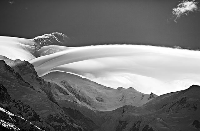 Lenticulaire sur le Mont-blanc