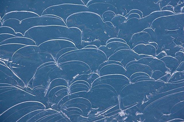 Jeux de glace au bord du lac Blanc