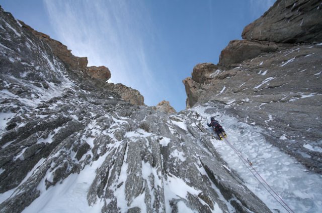 Mont-Blanc du Tacul, goulotte Lafaille