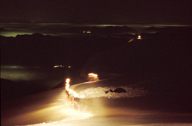 Mont�e au Mont-blanc