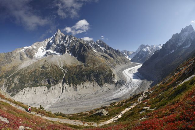 Sur le sentier du Signal, Montenvers