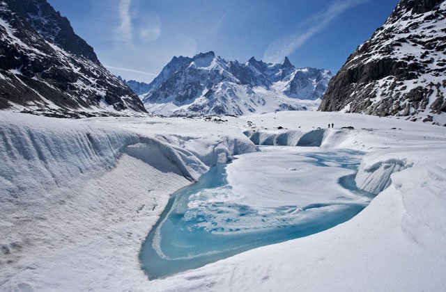 La Mer de glace et ses lacs