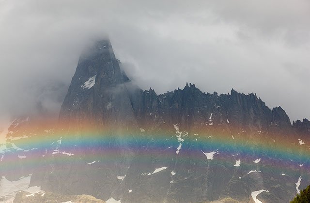 Arc en ciel sur le Dru